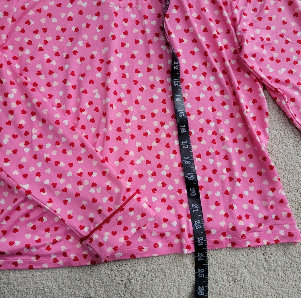 NWOT Kate Spade New York Pink Heart Long Sleeve Pajama Set Size S - Picture 5 of 9